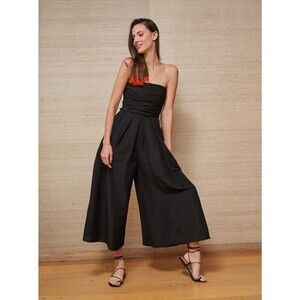 La Ligne Jumpsuit Mason Womens Size Small Black Removable Straps $395 NWOT